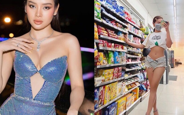 Phương Trinh Jolie gây tranh cãi khi diện trang phục hở đi siêu thị